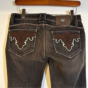 Antik Denim LOW RISE Distressed Black Jeans - Size 26